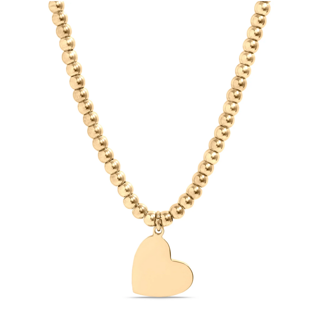 heart beaded necklace