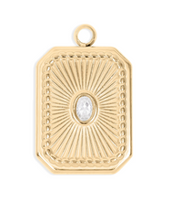 Load image into Gallery viewer, sunburst crystal charm
