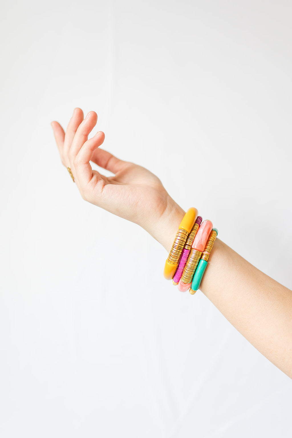 spring has sprung bracelet stack