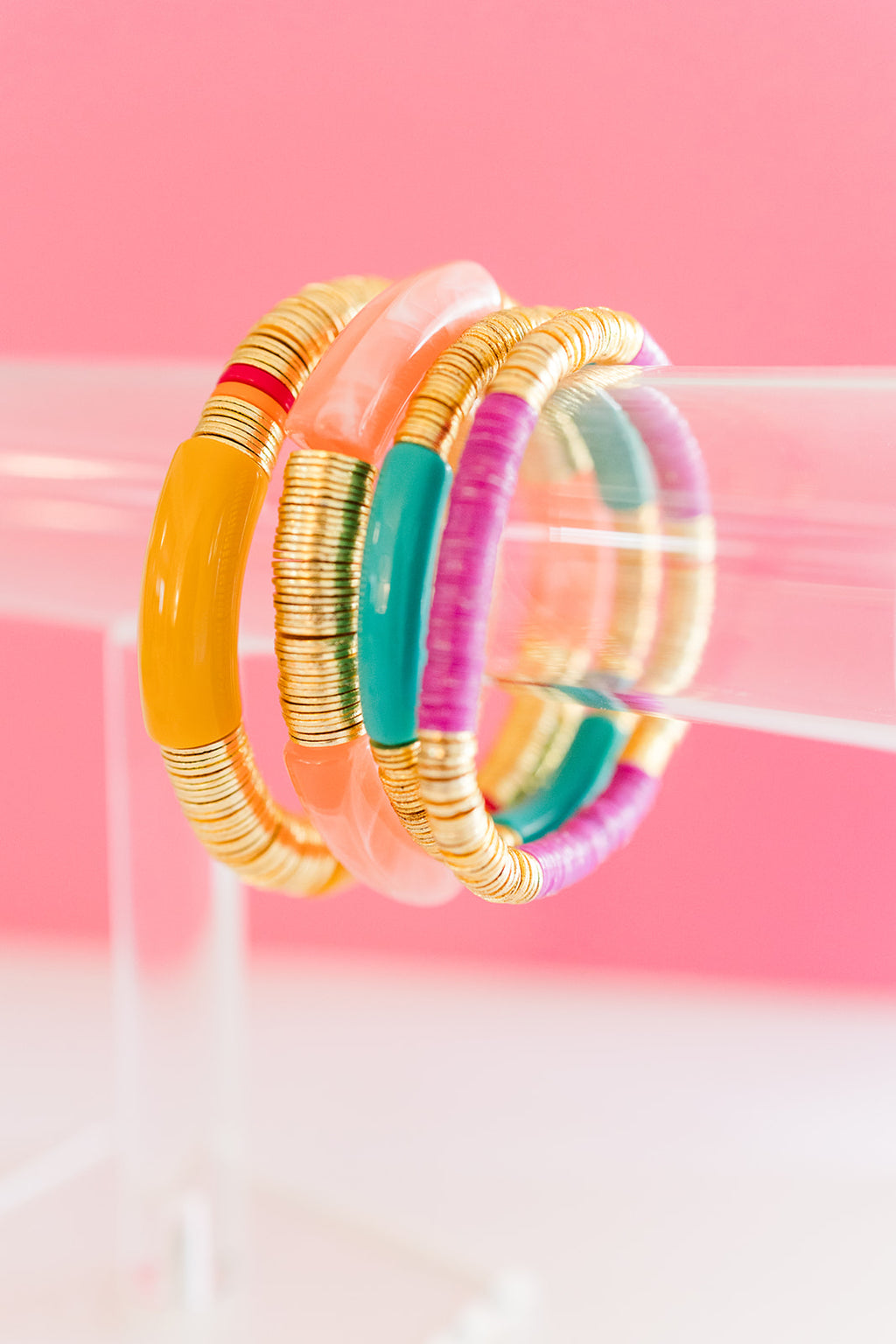 spring has sprung bracelet stack