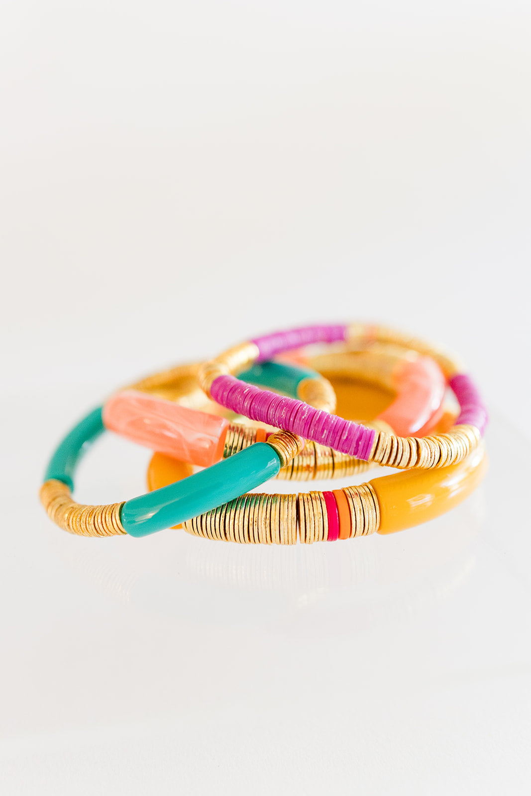 spring has sprung bracelet stack