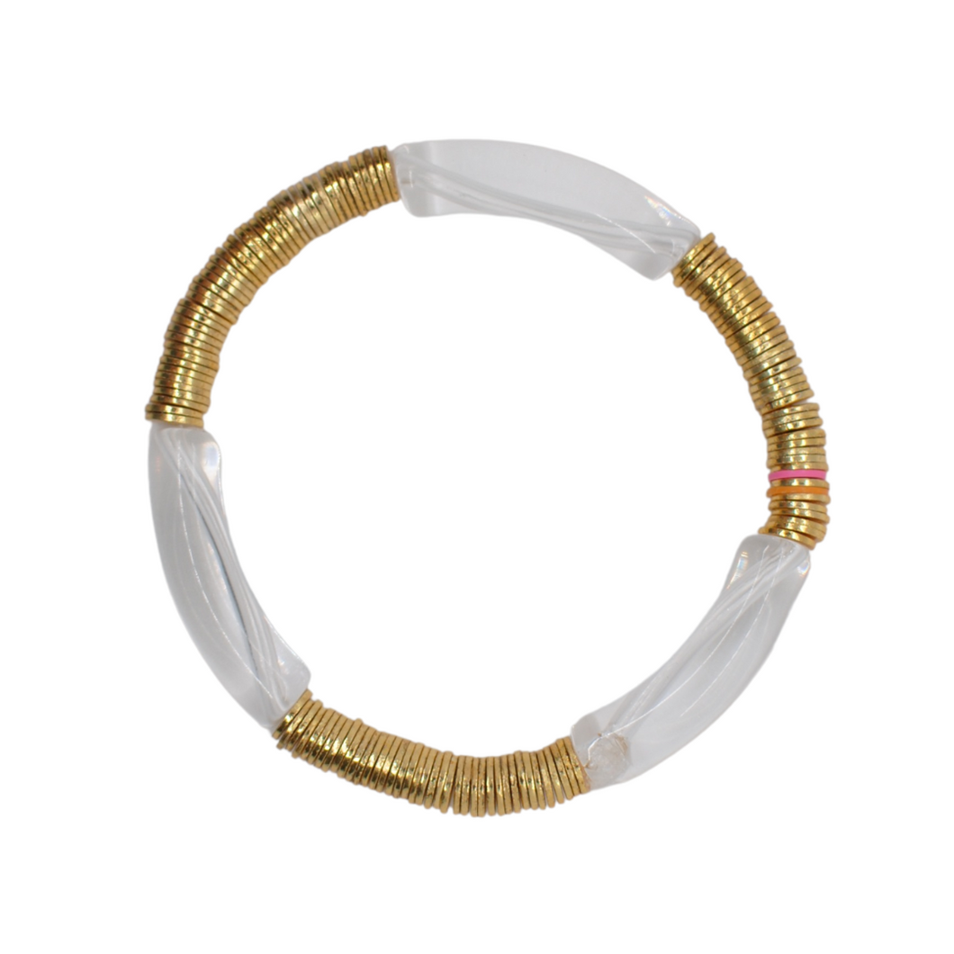 clear gold cleo, 6mm
