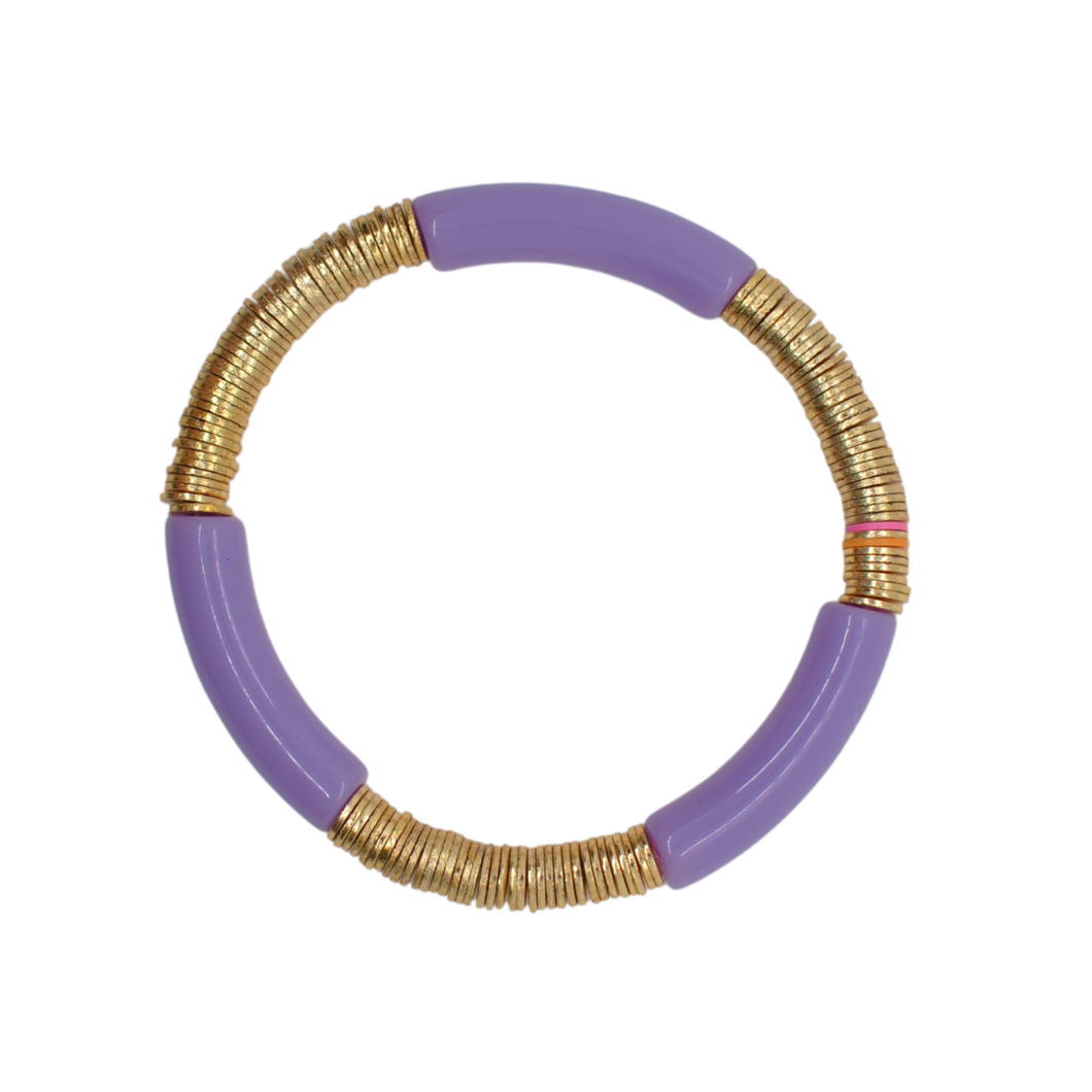 lilac gold cleo, 6mm