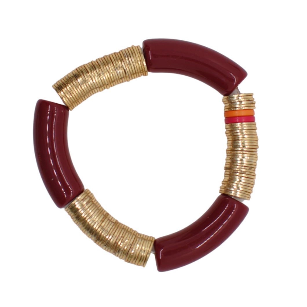 maroon gold cleo, 10mm