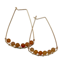 Load image into Gallery viewer, avery | gold + orange aventurine
