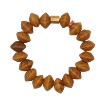 Load image into Gallery viewer, bicone wooden bracelet
